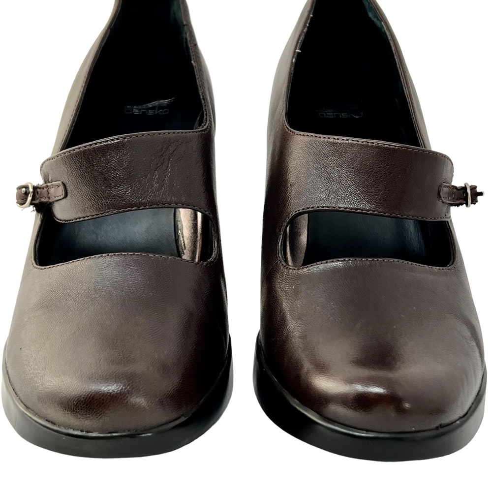 Dansko women's Tara Nappa brown leather heels/pumps size 40/US. 9.5-10 - Picture 3 of 14